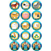 Waffle picture "Blue tractor"-3