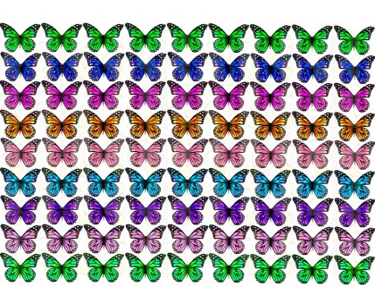Вафельна картинка "Метелики"-10
