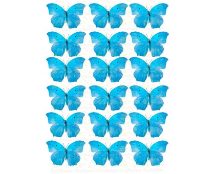 Вафельна картинка "Метелики"-16