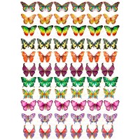 Вафельна картинка "Метелики"-21