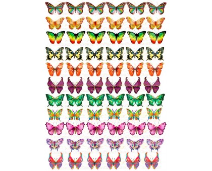 Вафельна картинка "Метелики"-21