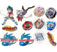 Вафельна картинка "Beyblade" - 12