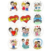 Вафельная картинка "Love is..."-13