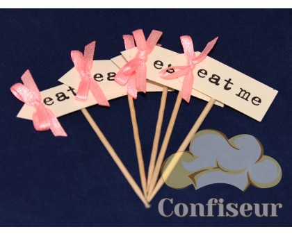 Флажок Eat Me 10шт (розовый)