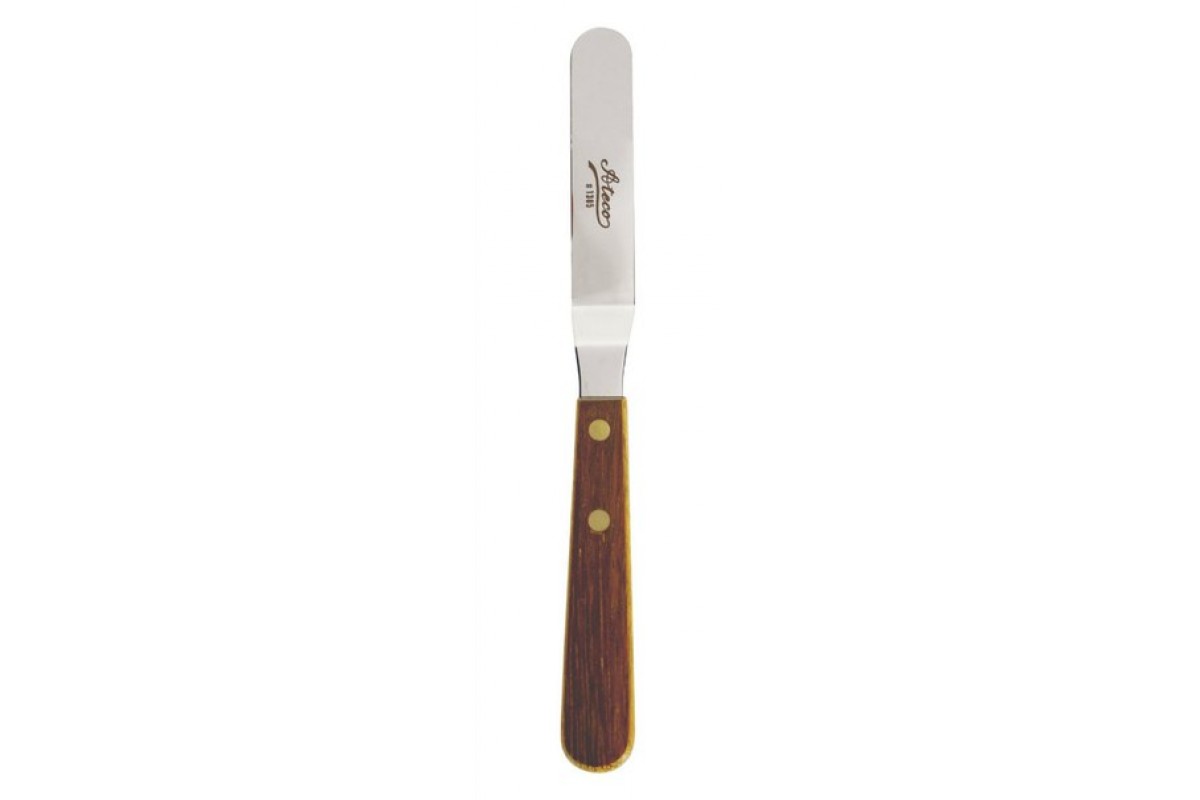 Ateco Wooden Handle Icing Spatula, 4in