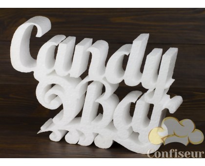 Декор з пінопласту "Candy Bar" 35см*25 см