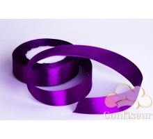 Satin ribbon 25 mm, single - sided, color-Dark purple