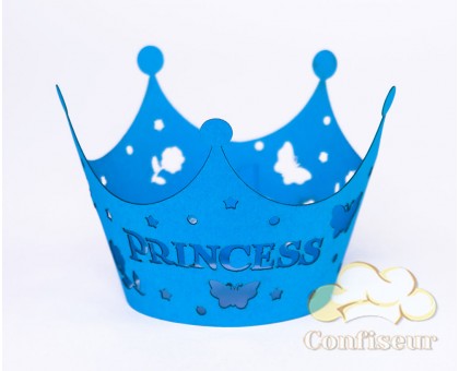 Обгортки для капкейків "Princess" блакитний