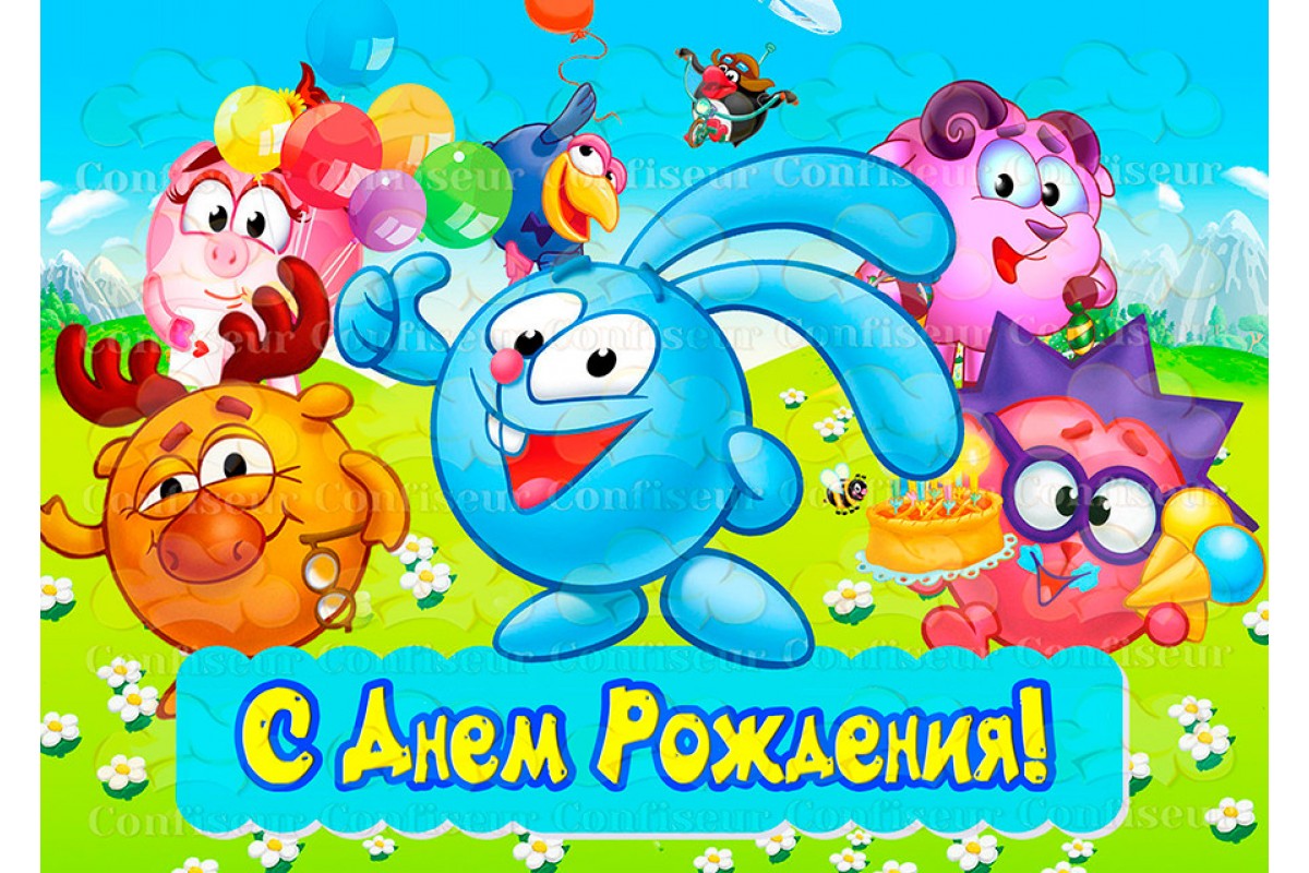 Смешарики картинки на торт