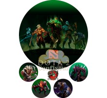 Вафельна картинка "Dota"-1