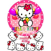 Waffle picture "Hello Kitty"-3
