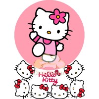 Waffle picture "Hello Kitty"-4