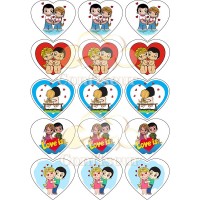 Вафельная картинка "Love is..."-15