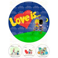Вафельная картинка "Love is..."-19