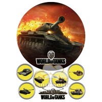 Вафельна картинка "World of Tanks"-1 