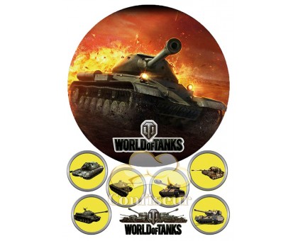 Вафельна картинка "World of Tanks"-1