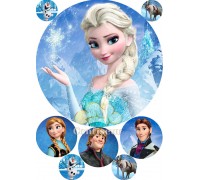 Waffle picture frozen-Elsa 4