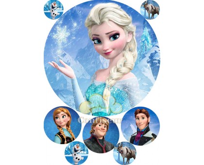 Waffle picture frozen-Elsa 4