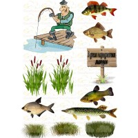 Edible wafers images "Fisherman" - 3