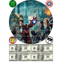 Edible wafers images "Super Heroes" -16
