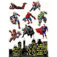 Edible wafers images "Super Heroes" -20