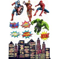 Edible wafers images "Super Heroes" -22