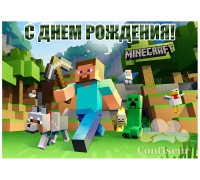 Вафельна картинка "Minecraft"-4