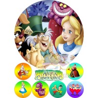 Waffle picture "Alice in Wonderland"-3