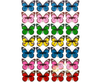 Вафельна картинка "Метелики"-1