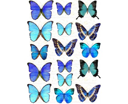 Вафельна картинка "Метелики"-25