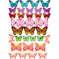 Вафельна картинка "Метелики"-7