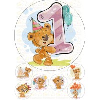 Waffle picture "birthday kids"-1