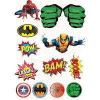 Edible wafers images "Super Heroes" -12