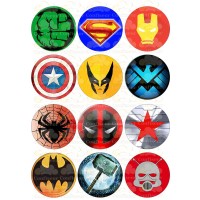 Edible wafers images "Super Heroes" -14