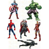 Edible wafers images "Super heroes" -7