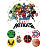Edible wafers images "Super heroes" -9