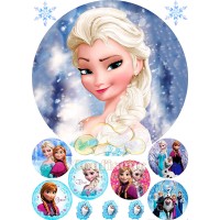 Waffle picture Cold heart-Elsa 2