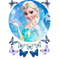 Waffle picture frozen-Elsa 3