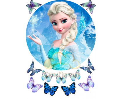 Waffle picture frozen-Elsa 3