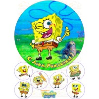 Вафельна картинка "Sponge bob"-5