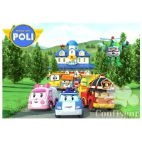 Waffle picture "Robocar Poli"-1