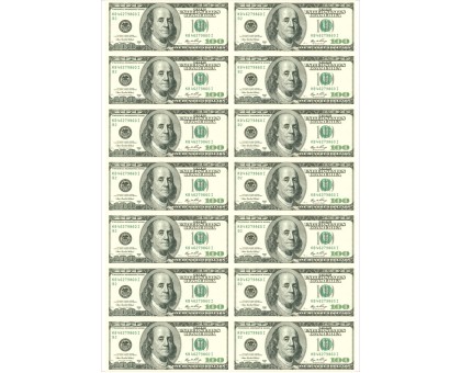 Вафельна картинка "Долар міні"