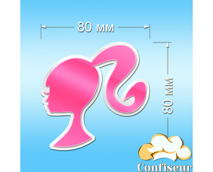 Barbie topper #2 (white and neon acrylic)